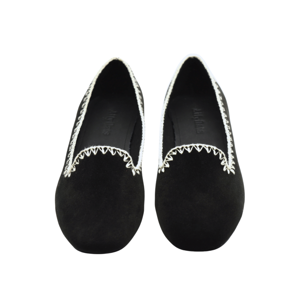 Svarta damloafers