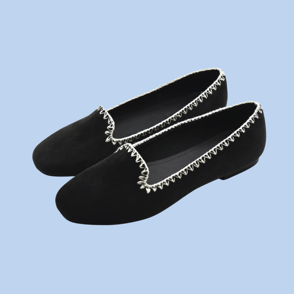 Bekväma loafers med fin langettsömnadsdetalj.