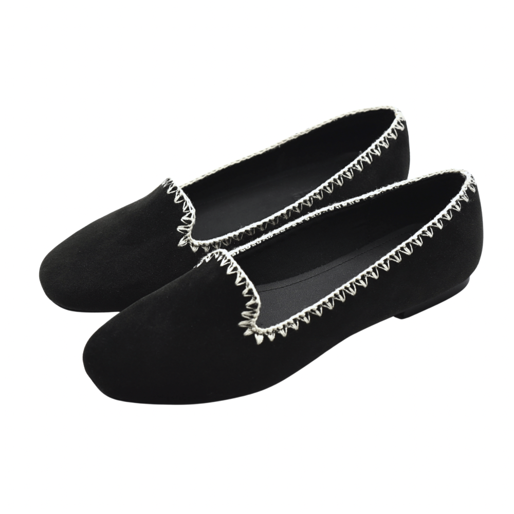 Loafer med Langettsöm Svart